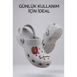 Liarca Hero-Clog Macera Serisi - Gri Maske Figürlü Erkek Çocuk - Bebek Terlik ve Sandalet: Ultra Hafif, Anatomik Iç Tabanlı ve Kaymaz Emniyetli Yazlık Çocuk Kapalı Terlik