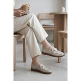 Liarca Odessa Comfort - Ortopedik 4 Nokta Taban Destekli Nefes Alabilir Lazer Kesim Günlük Rahat Buz Rengi Kadın Casual Ayakkabı Hafif Yürüyüş Loafer - Buz Gri