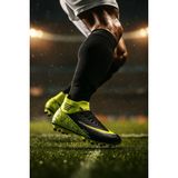 Liarca Pro-Half Futbol Ayakkabısı Halısaha Çim Saha Çoraplı Çocuk Krampon Yetişkin Krampon - Siyah - Sarı - Gri