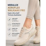 Liarca Walkmax Pro Bej Kadın Ultra Hafif Ekstra Rahat Ortopedik Nefes Alabilen Günlük Yürüyüş Ayakkabısı - Bej