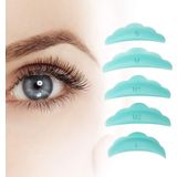 Libeauty Süper yumuşak kirpik kaldırıcı kirpik kaldırma pedleri, çubuklar, 10 adet, kirpik dalgası, silikon çubuk, 5 x aynı boyutta, tekrar kullanılabilir saç maşası, levha dolgusu