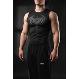 Liber Ezekiel - Kolsuz Compression Tank Top - XL - Siyah
