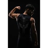 Liber Valhalla - Kolsuz Compression Tank Top - Siyah