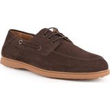 Libero Erkek Günlük Ayakkabı Hakiki Nubuk Deri Pratik Slip-On Düz Esnek Kauçuk Taban Loafer Sneaker L6037 - Kahve