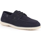 Libero Erkek Günlük Ayakkabı Hakiki Nubuk Deri Pratik Slip-On Düz Esnek Kauçuk Taban Loafer Sneaker L6037 - Lacivert