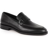 Libero Erkek Klasik Ayakkabı Hakiki Deri Mat Tokalı Pratik Slip-On Enjeksiyon Kösele Taban Takım Elbise Loafer L5875 - Siyah
