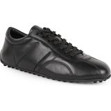 Libero Erkek Sneaker Ayakkabı Hakiki Deri Antik Bağcıklı Düz Ince Taban Esnek Kaymaz Kauçuk Taban L6027 - Siyah