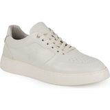 Libero Erkek Sneaker Ayakkabı Hakiki Deri Antik Logolu Delikli Bağcıklı Beyaz Taban Hafif Eva L5962 - Kırık Beyaz