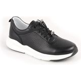 Libero L10.2219 Hakiki Deri Baskılı Ultra Hafif Eva Taban Kadın Casual Sneaker Ayakkabı - Siyah