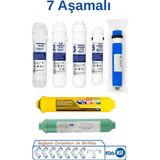Liberty Binbir Çeşit Avon Class 7 Aşamalı Kapalı Kasa Su Arıtma Filtre Seti Inline Filtre Ro Membran Post Karbon Mineral Filtre Tam Set