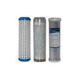 Liberty Binbir Çeşit Daire Girişi Su Arıtma Filtre 3 Lü Set, 10'' Yıkanabilir, Silifoz