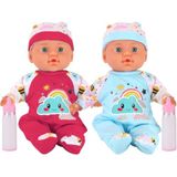 Liberty Imports 2 Paket İkiz Bebek Seti - 30,48 cm Gerçekçi Yumuşak Vücut Konuşan Yenidoğan Erkek ve Kız Bebekleri, Sihirli Süt Şişeleri, Çıkarılabilir Kıyafetler