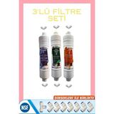 Liberty Inline Filtre Kapalı Kasa Su Arıtma Cihazları İçin Uyumlu Filtre Seti - 3 LÜ FİLTRE