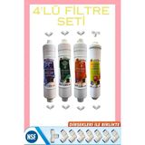 Liberty Inline Filtre Kapalı Kasa Su Arıtma Cihazları İçin Uyumlu Filtre Seti - 4 LÜ fiLRE
