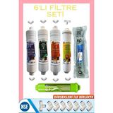Liberty Inline Filtre Kapalı Kasa Su Arıtma Cihazları İçin Uyumlu Filtre Seti - 6 LI FİLTRE