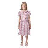 Liberty Kumaş Bebe Yakalı Kız Çocuk Elbise 4 Yaş (104 cm)