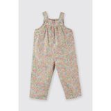 Liberty Kumaş Çiçek Desenli Kız Bebek Salopet 12-18 Ay (80-86 cm)