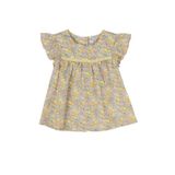 Liberty Kumaş Çiçek Desenli Kız Çocuk Bluz 4 Yaş (104 cm)