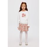 Liberty Kumaş Kalp Nakışlı Kız Çocuk Sweatshirt 7 Yaş (122 cm)