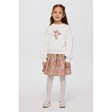 Liberty Kumaş Nakışlı Kız Çocuk Sweatshirt 3 Yaş (98 cm)