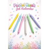 Libra 6’lı Pastel Tükenmez Kalem Seti – Yumuşak Yazım, Renkli Seri