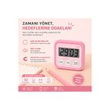 Libra Kronometreli Ders Çalışma Saati -Dijital Kronometre|Sesli Uyarı – Mıknatıslı & Masaüstü Zamanlayıcı
