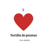 Libreta I love tortilla con cebolla