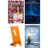 Libros Kitap Aşk Ol - Hande Akın + Kuzey Işıklarının Şarkısı + Telefon Tutucu + Bir Kar Tanesi