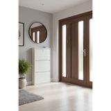 LICCIA Metal Ayakkabılık 3'Lü Kilitli Model Beyaz, LC08-MSRL50-3