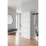 LICCIA Metal Ayakkabılık 5'Li Kilitli Model Beyaz, LC08-MSRL50-5