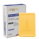 Licorael Kojic & Turmeric Sabunu 120g – Cilt Aydınlatıcı Temizleyici Sabun, Limon Kabuğu Özlü, Lekelere Karşı, Tüm Cilt Tipleri İçin