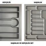 LİDER 67*49 Çekmece İçi Kepçelik ve 67*49 Kaşıklık İkili Set