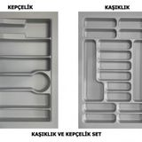 LİDER 85*49 Çekmece İçi Kepçelik ve 85*49 Kaşıklık İkili Set