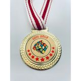 Lider Baskı 1 Adet Akıl Küpü Madalyası - Dijital Baskılı Madalya - 5,5 x 5,5 cm - Altın