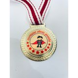 Lider Baskı 1 Adet Haftanın Süper Erkek Çocuğu Madalyası - Dijital Baskılı Madalya - 5,5 x 5,5 cm - Altın
