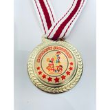 Lider Baskı 1 Adet Matematik Şampiyonu Madalyası - Dijital Baskılı Madalya - 5,5 x 5,5 cm - Altın