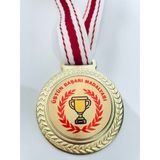 Lider Baskı 1 Adet Üstün Başarı Madalyası - Dijital Baskılı Madalya - 5,5 x 5,5 cm - Altın