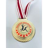 Lider Baskı 3 Adet Voleybol Şampiyonu Madalyası - Dijital Baskılı Madalya - 5,5 x 5,5 cm - Altın