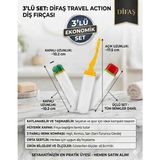 Lider Magnesia Difaş Seyahat Tipi Diş Fırçası 3 Ad Travel Action Toothbrush ( Renkler Stok Durumına Göre Karma Gönderilir)