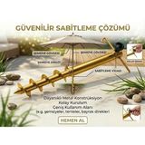 Lider Magnesia Metal Unıversal Şemsiye Sabitleyici - Sarı