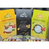 Lider Tuz Tuz Set Ingiliz Tuzu-Karbonatı-Siyah Tuz 200 gr - 600 gr