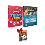 LİDERLER KARMASI 2025 Model Trend Karma LGS 4 Deneme ve LGS Türkçe Deneme Defter Hediyeli Set