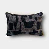 Lidoma Home "greeta" Dokulu Kırlent Kılıfı - 30X50 - 30 x 50 cm - Siyah - Gri