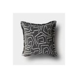Lidoma Home "Metric" Dokulu Desenli Kırlent Kılıfı - 45x45 Gri - Beyaz 45 x 45