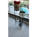 Lidya Luxury Concept Katlanabilir Metal 5'li Saksılık | Kurulumsuz - Boyalı - Dekoratif Bitki Standı