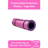 Lidyacottone Yoga Meditasyon Minderi 6,5mm Mat Özel Konfor Modeli Çift Taraflı Kaymaz Silinebilir Kamp Matı