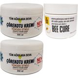 Lidyada Çörek Otu Kremi Xl Box Büyük Boy White Box 200 ml + Bee Cure Krem 150 ml / Diz Dirsek Iskelet Sırt Bel Kas Agrilarina Masaj Seti - 1Paket