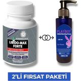 Lidyada Libidomax Forte Erkek Performansı Arttıran 30'lu Takviye + Mucizevi Libido Arttırıcı KREM125 ml - 1 Paket