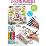 Lidyada Maison Unicorn Mandala - 6 Renk Keçeli Kalem ve 75 Adet Çıkartma Hediyeli 3+ - 1 Adet