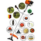 Lieber German 10 Pcs Full Setli Yan Tipi Benzinli Ot Çalı Çim Biçme Tırpan Makinesi